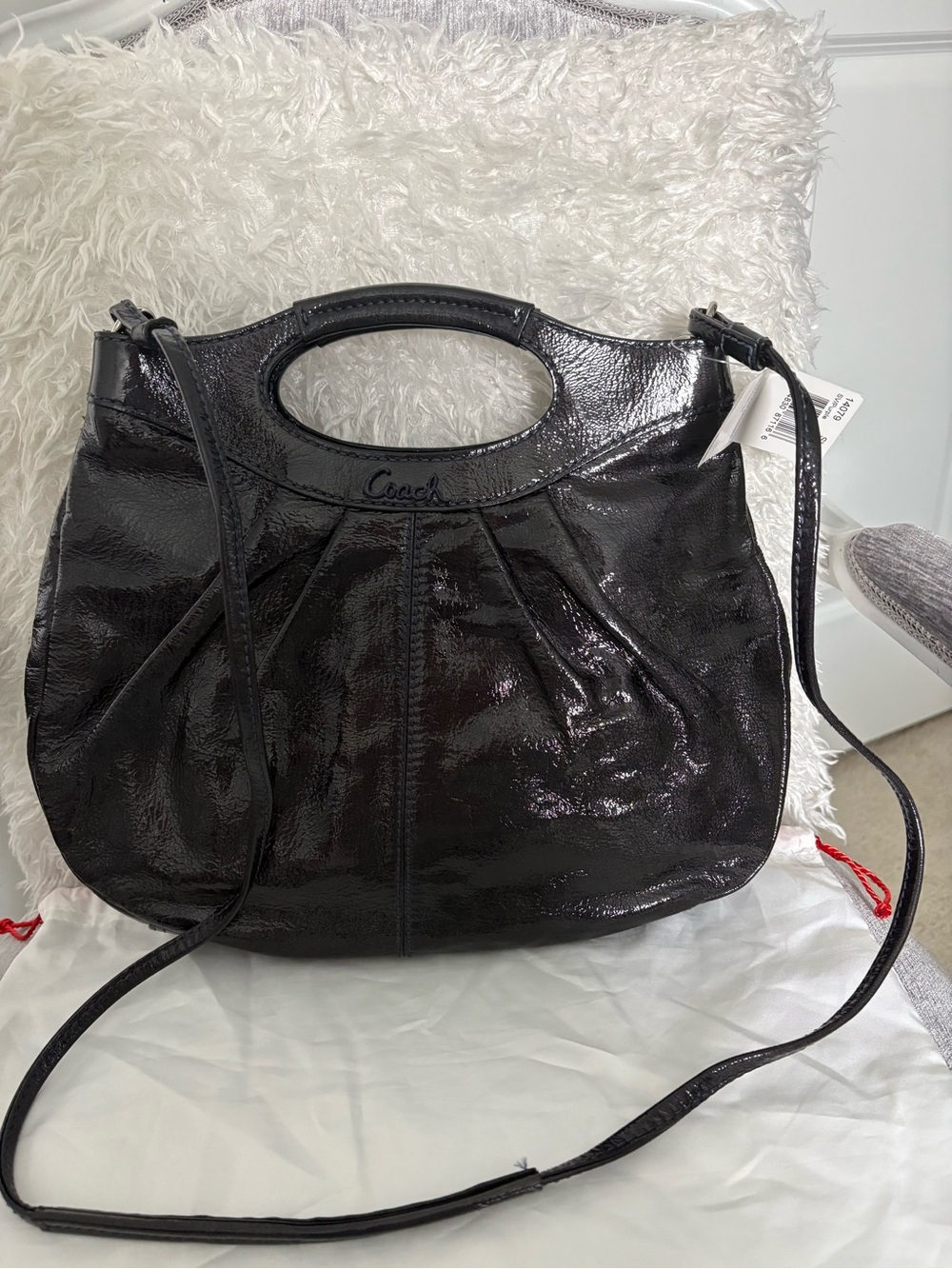 Coach Lexi Patent Crossbody 14079 Purple NWT Rare